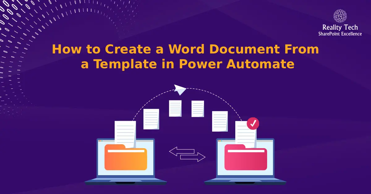 How to Create a Word Document From a Template in Power Automate
