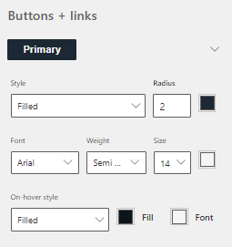 Button Customization Properties