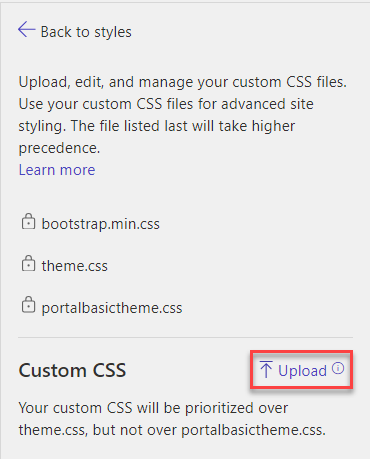 Custom CSS Upload Option