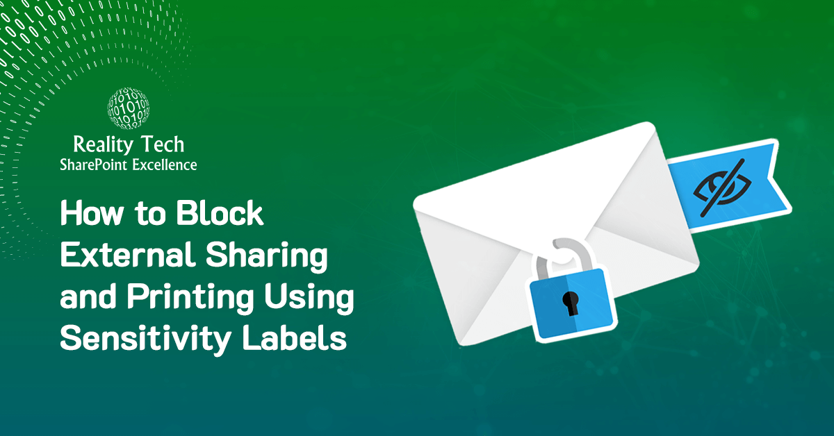 External Sharing and Printing Using Sensitivity Labels