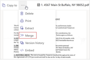 Merge PDFs