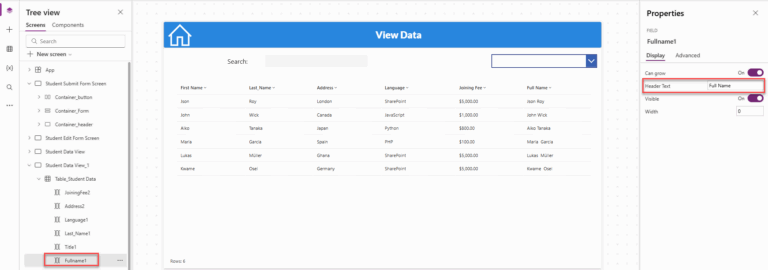 Power Apps Dynamic Table. Add How To Add A Custom Column To A Table Control In Power Apps
