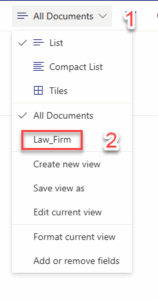 Once the content type is added, the view is configured.