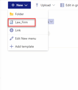 Click New, then select your Document Set content type.