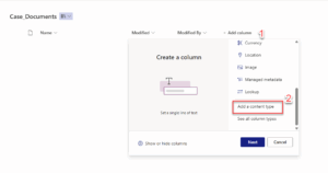 Click Add columns