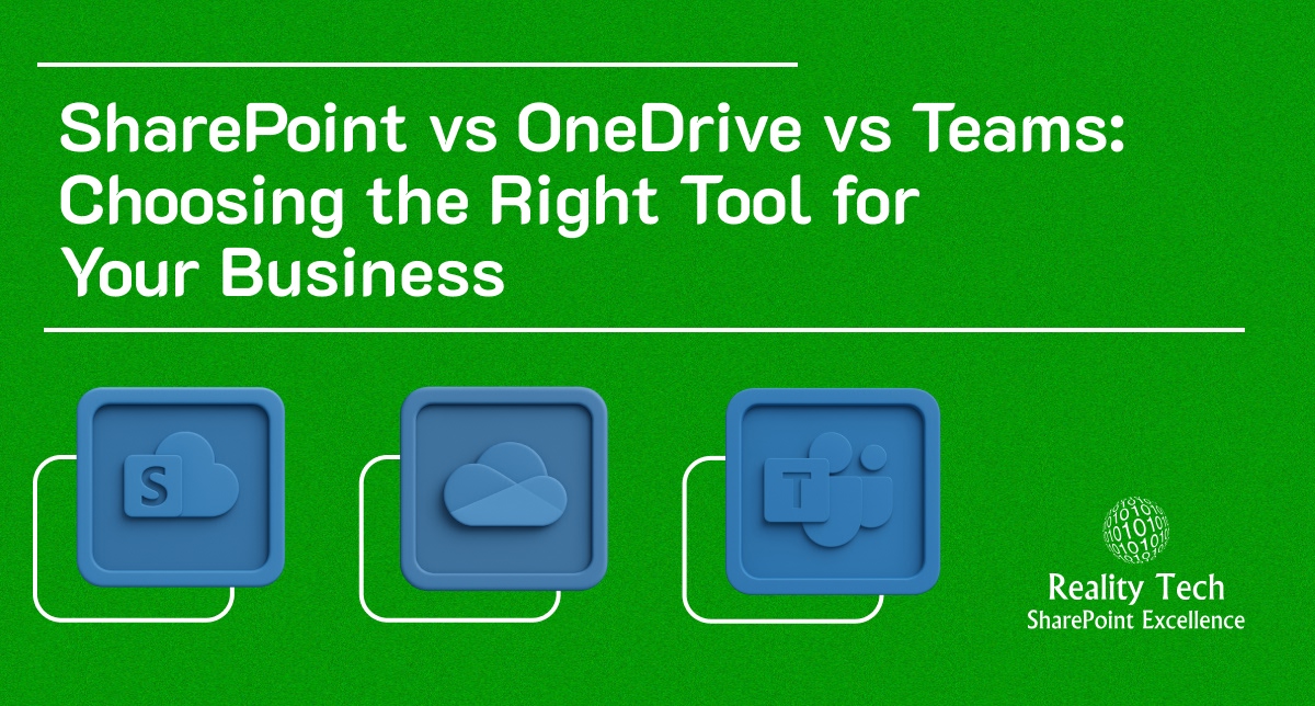 sharepoint vs onedrive vs teams